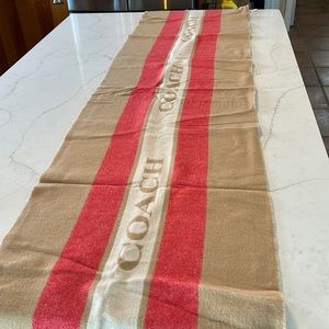 Coach oversized blanket scarf NWOT